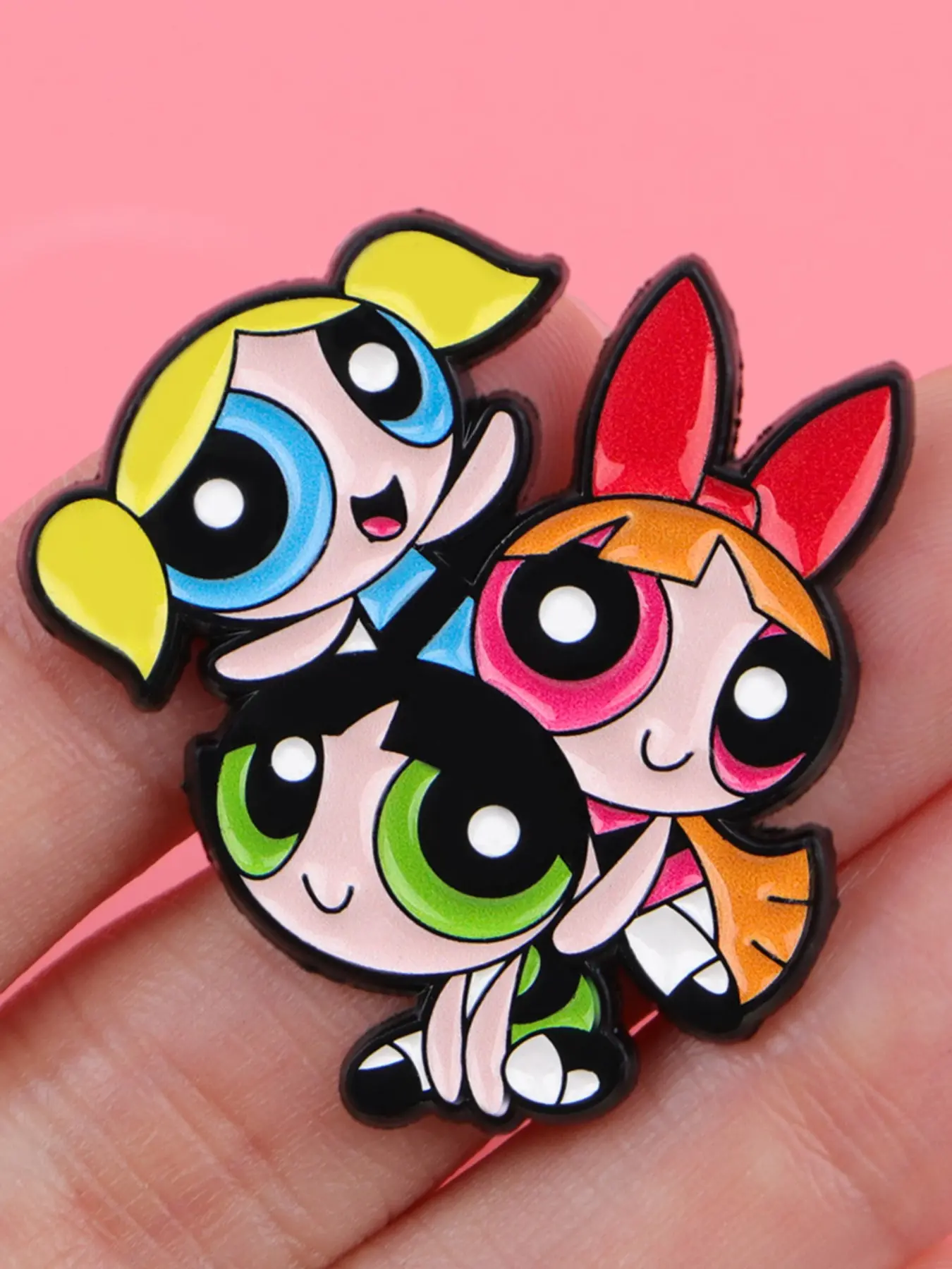 Cool Girl Enamel Lapel Brooch, Trendy Zinc Alloy Cartoon Movie Badge, Versatile Backpack Sweater Accessory for Parties, Stylish Casual Wear for All Seasons, Durable Metal Pins, Fashion Accessory, Clip