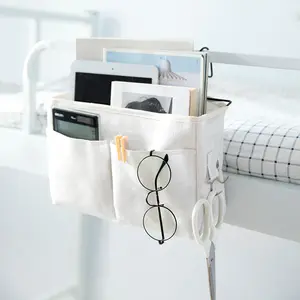 Bedside Hanging Storage Organizer, 1 Count Bedside Storage Bag, Bedside Storage Rack With Compartments, Bedroom Organizer, Dormitory Organizer, Bedroom Accessories, Multifunctional Hanging Bag