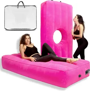 YESINDEED Upgraded BBL Bed with Hole, Inflatable Brazilian Butt Lift Mattress for Post Surgery Recovery - Waterproof Velvet Touch Top Comfortable & Supportive - Carrying Bag and with Built-in Pump