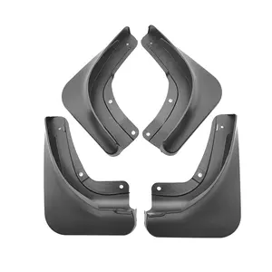 4 Pcs Automotive Mud Flaps for Tesla Model Y 2021-2024, No Drilling & No Tape All-Weather Splash Guards, TPE Fender Protector Car Exterior Accessories