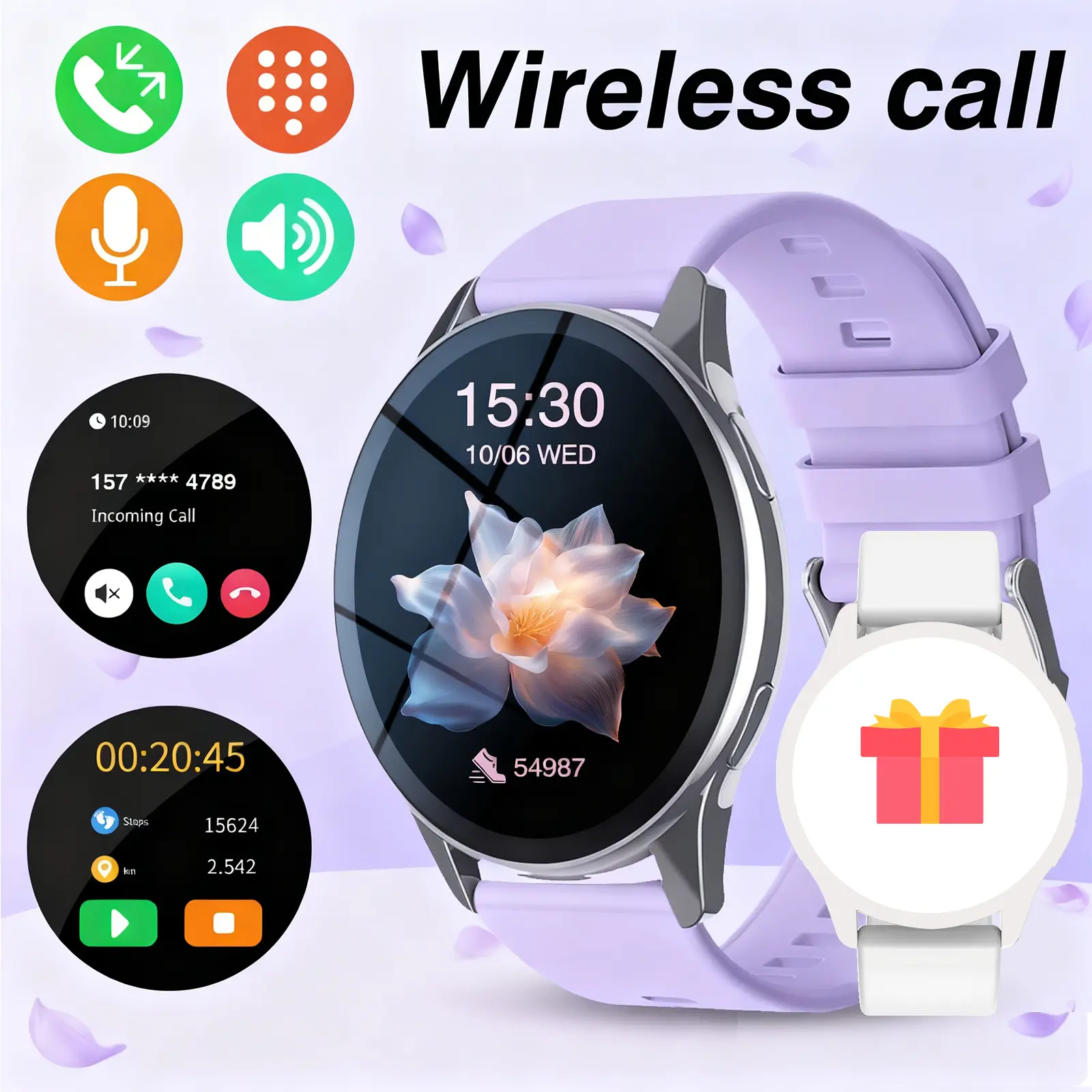 Must-Have HD Touch Smart Watch - Wireless Calling, Camera, Music Control, Sport Modes, Alarm & SMS/Call Alert, Unisex for OS/ Android