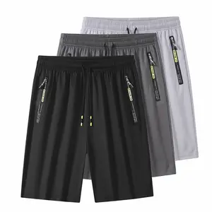 Men’s shorts, 7 inches inseam length, with zippered pockets; casual lifestyle, fitness and performance, summer vibe.
