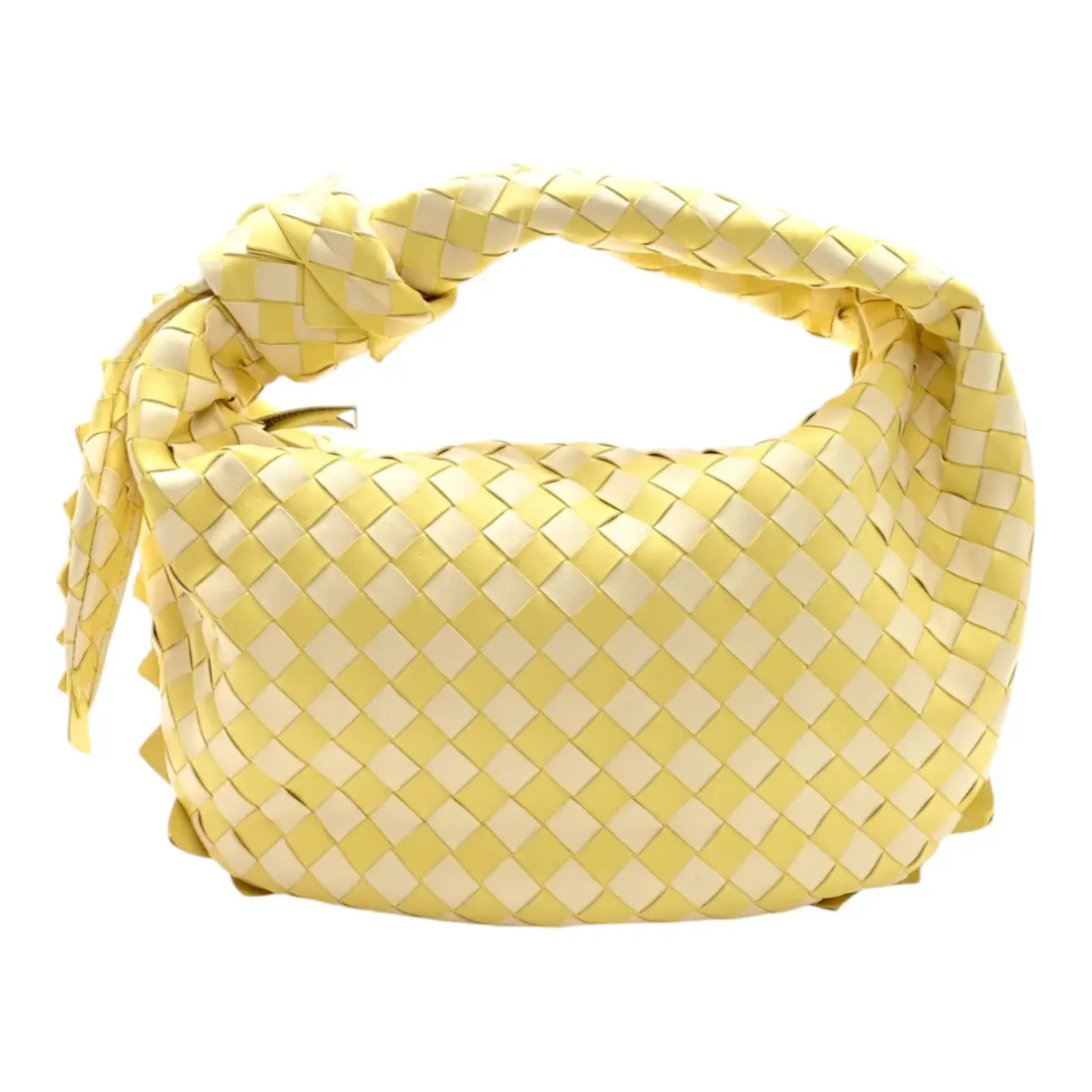 Pre-owned BOTTEGA VENETA leather Shoulder Bags Nappa Intrecciato Teen Jodie Hobo Sherbert
