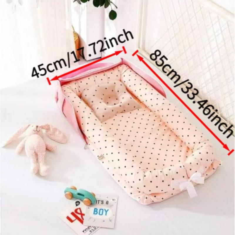 Portable Baby Bed, Baby Crib, Foldable Portable Crib, Newborn Bassinet, Baby Bed for Home, Travel, Outdoor, Baby Furniture for Infant & Toddler