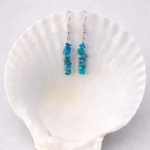 Arizona Turquoise Dangle Earrings- Sterling Silver