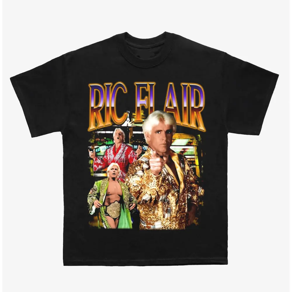 Ric Flair Fan Shirt, Classic Wrestling Legend Tee, Unisex Sports Streetwear