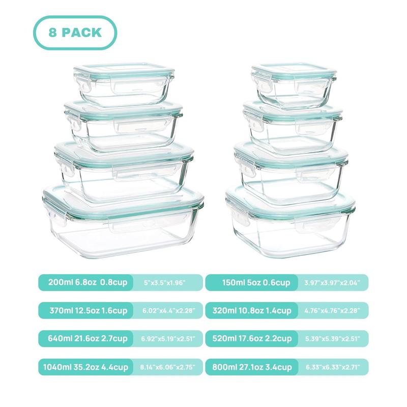 Vtopmart Glass Food Storage Containers with Lids - 8 / 15 / 18 Pack, Airtight Bento Boxes for Leftovers and Picnics #dealsforyoudays Vtopmart Glass Food Storage Containers with Lids - 8 / 15 / 18 Pack, Airtight Bento Boxes for Leftovers and Picnics #dealsforyoudays
