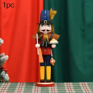Nutcracker Puppet Soldier Hunter Christmas Series Home Decor, Kids Room Window Display Ornament, Festive Holiday Decoration