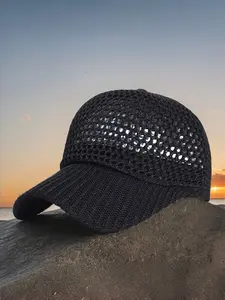 Outdoor Sun Protection Baseball Cap, Unisex Summer Cooling Hat, Breathable Mesh Design, Fishing Hiking Pole Hat