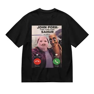 Humorous John Pork Streetwear Shirt, Meme Culture Top