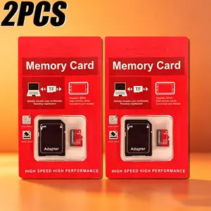 2PCS 1TB Microsdxc Card, sd memory card, micro tf, micro sd card, sd card with storage adapter, compatible with dashcam video, vehicle GPS route data & mobile phone photos, works for cameras and various electronics Device   Smartphone Durable