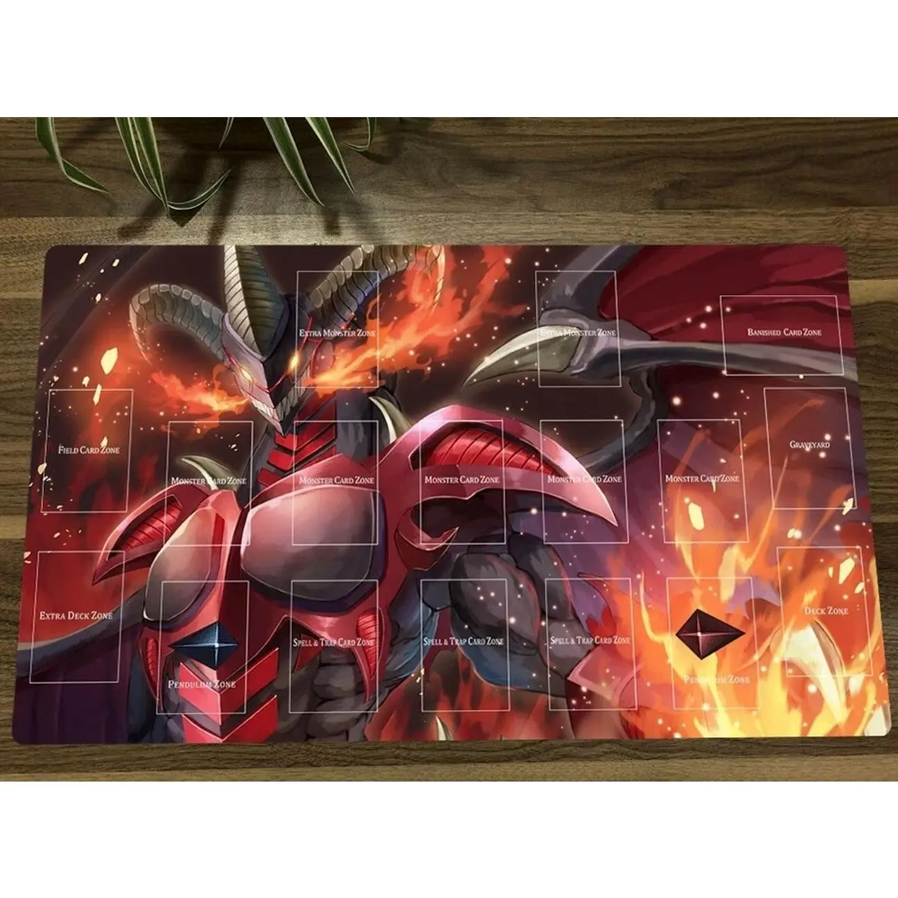 YuGiOh Playmat Red Dragon Archfiend TCG CCG Mouse Pad Trading Card Game Mat