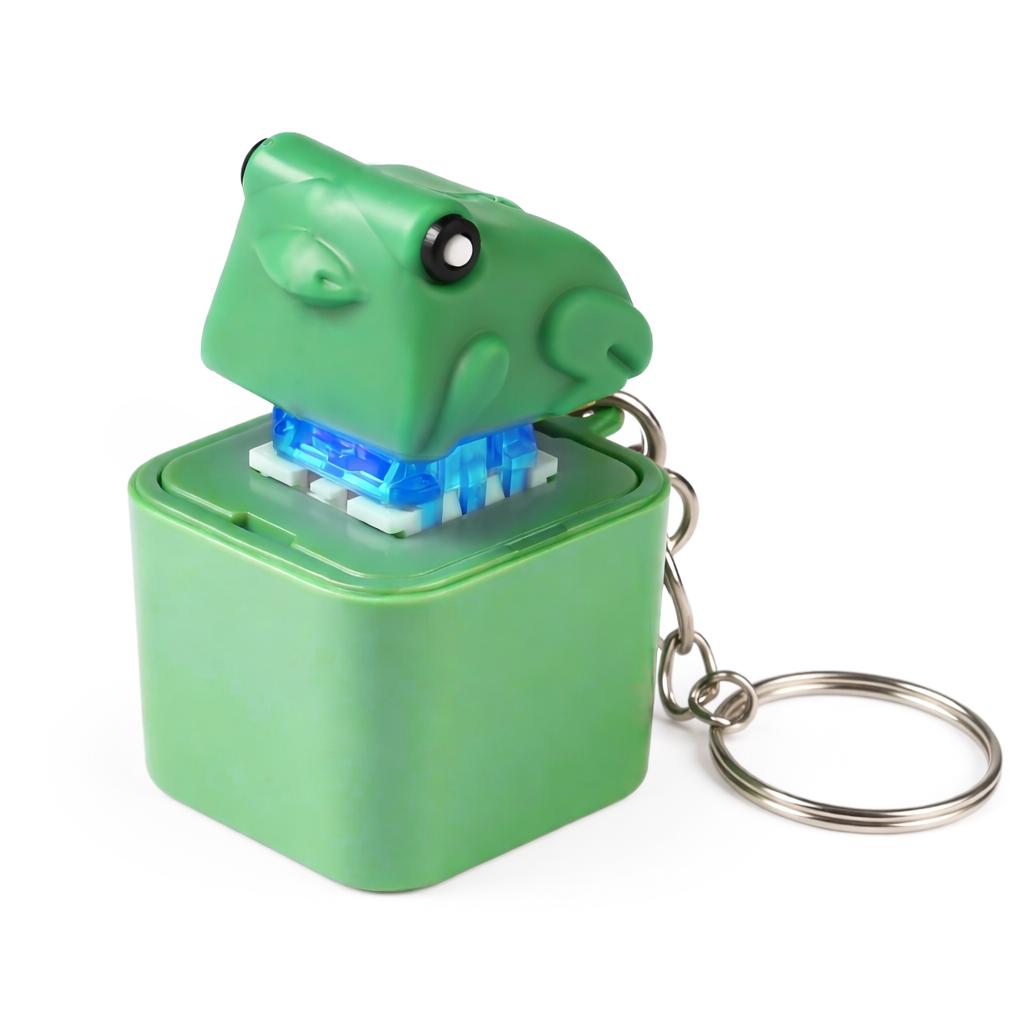 Frog Croaking Keychain,lizard,Coquí Realistic SoundFidget Toy , Durable ABS Build for Kids &Adults Stress Relief &FOCUS