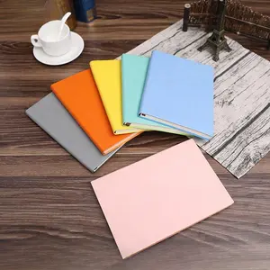 A5/A6/B5 Solid Color Cover Notebook Journal, 1 Count Business Diary, Planning Notebook, Student Notebook, Office Stationery & Supplies