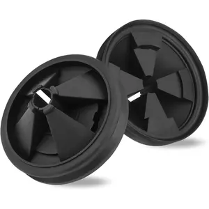 Garbage Disposal Splash Guard, 2 Pack Upgraded EPDM Rubber Drain Insert for InSinkErator Evolution Series 3 3/8" QCB-AM Sink Baffle Drain Cover Removable Quiet Collar EPDM Strainer Insert Parts