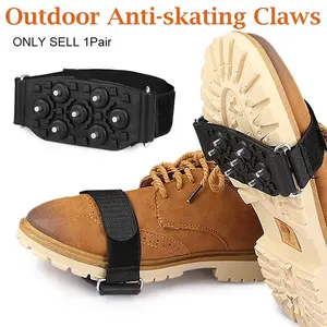 Crampon Traction Cleats Anti-Skid Traction Grips Crampons Spikes for Shoes and Boots Walking on Snow Ice Winter Walking for Men Women