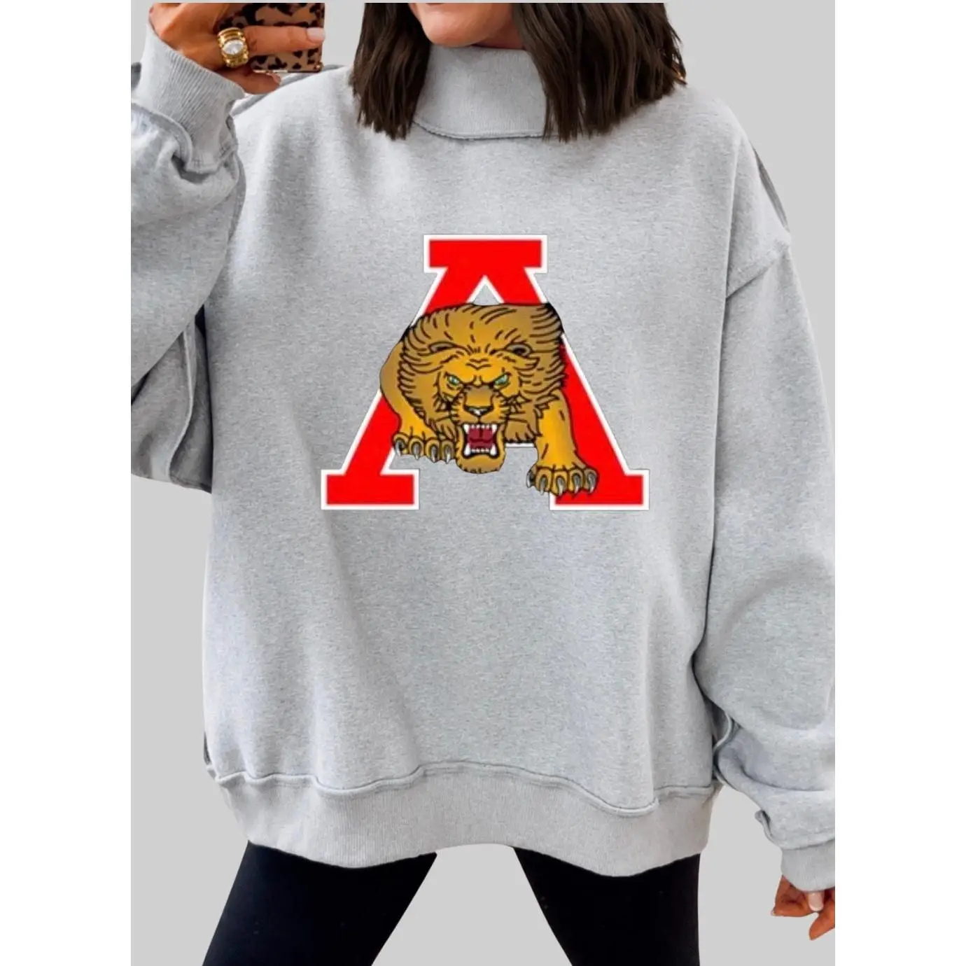 Albany lions REVERSIBLE mock-neck