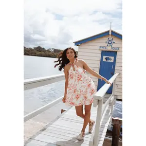 Elira Mini Dress - Red Floral