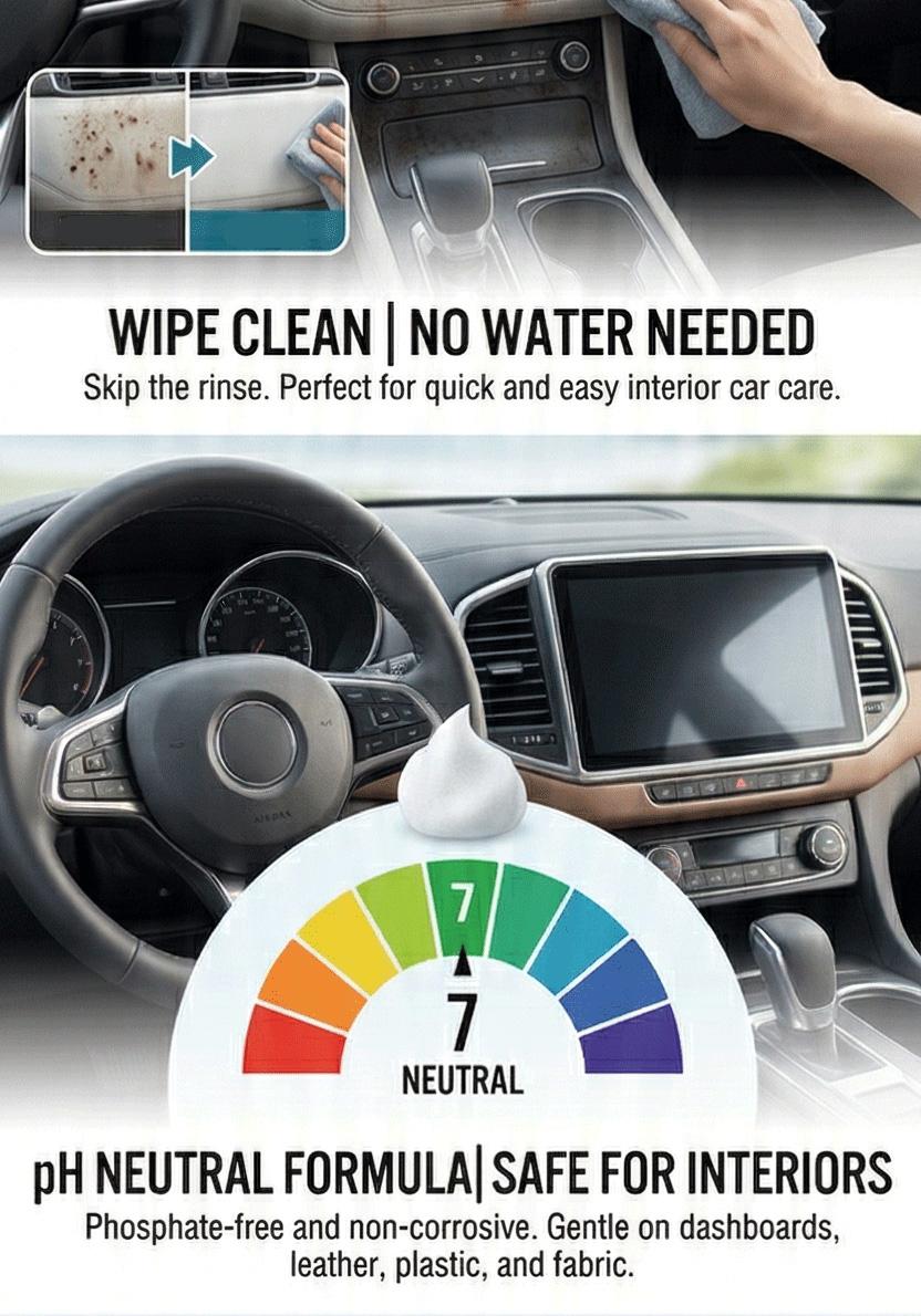 DRY-UP Waterless Multi-Purpose Foam Cleaner | pH Neutral Deep Clean for Shoes & More | Professional Grade & Non-Corrosive (200ml)