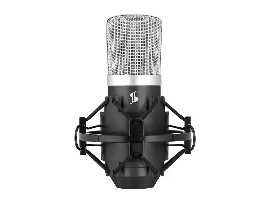 212 MAIN 24095 Type B USB Condenser Cardioid Microphone, with Shock Mount, Includes Cables, Plug-and-Play for PC & Laptop High-Quality Audio Recording