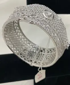 Two Tone/Silver Lock Kada Size 2.8