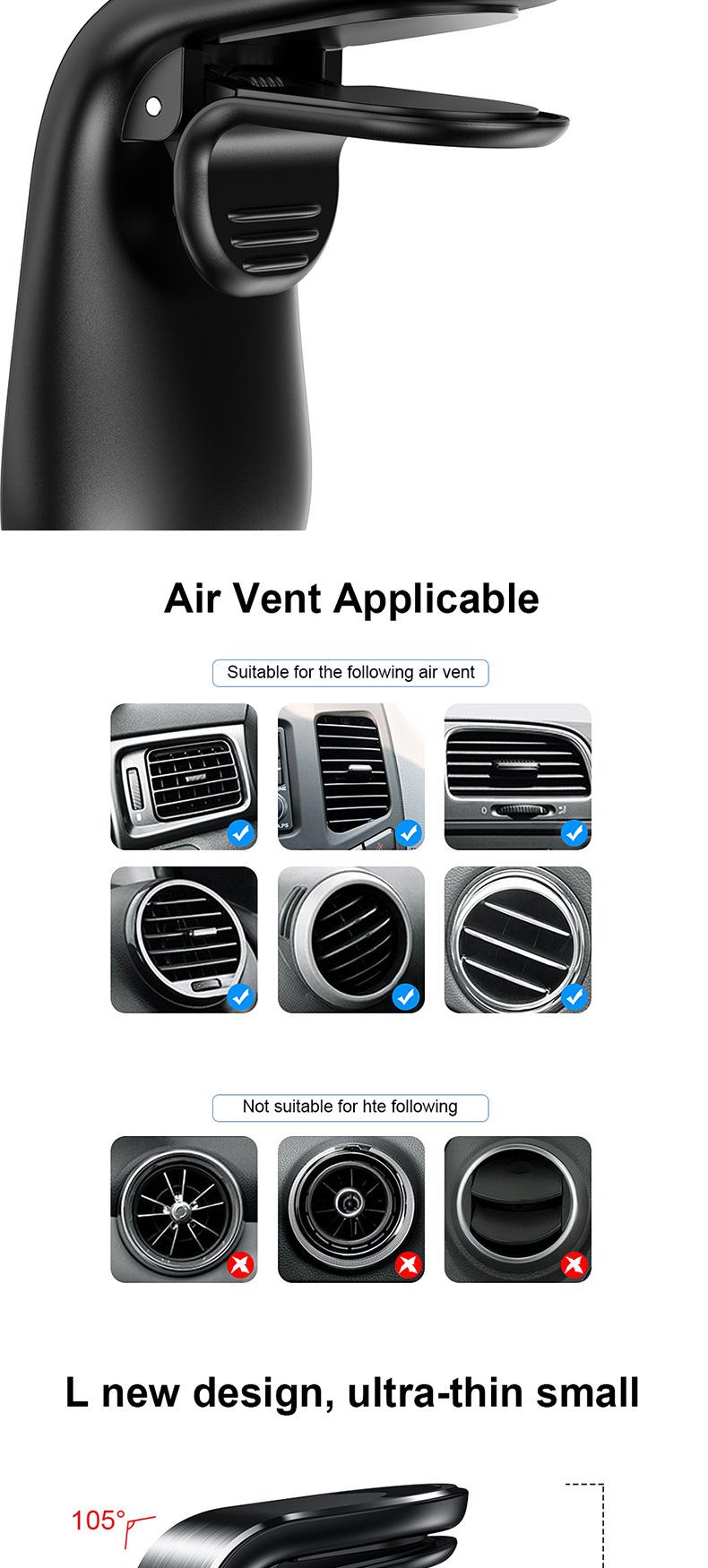 Magnetic Car Phone Holder Air Vent Clip Mount Rotation Cellphone GPS Support For Phone Stand in Car