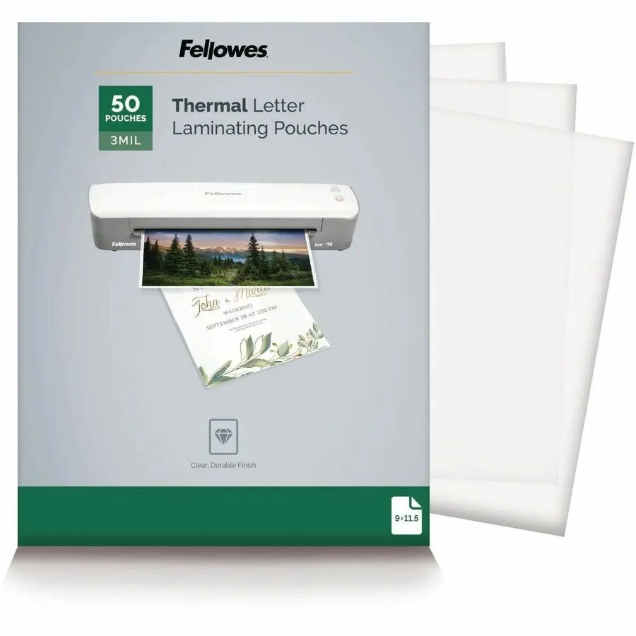 Fellowes Letter-Size Thermal Laminating Pouches