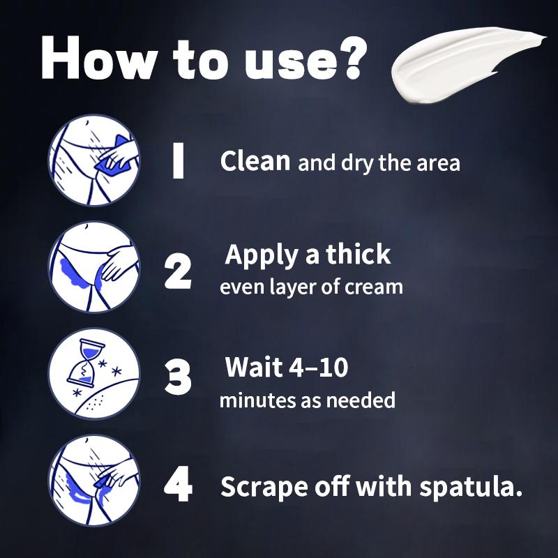 Painless Intimate Hair Removal Cream for Men – No Ingrown Hairs, Smooth in 5 Mins