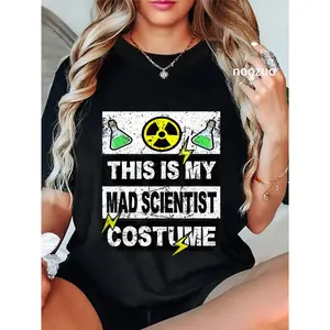 100% Cotton Retro This Is My Mad Scientist Costume Adult Youth T-Shirt