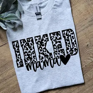 Cute Inked Mama popular tattoos cheetah print tattooed mama momlife motherhood tee