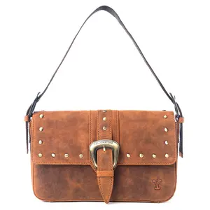 Women's Yellowstone Amber Paradise Crossbody Shoulder Purse with Rivets