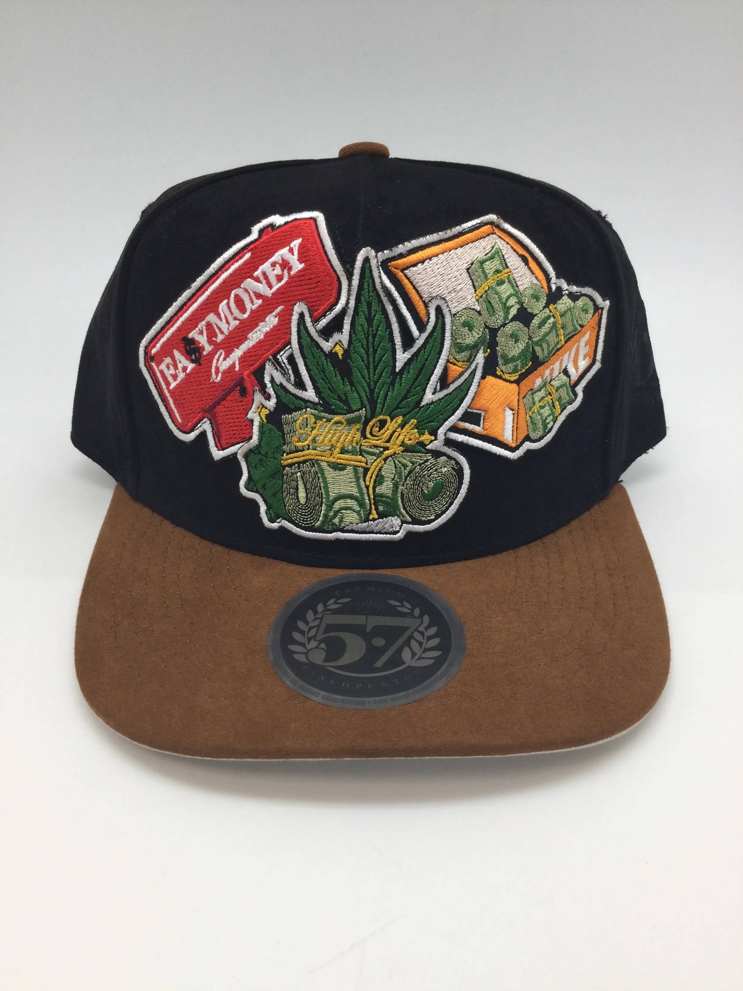 Hats-Patch 5.7 Easy Money Black & Brown - Versatile Hat for Everyday Wear