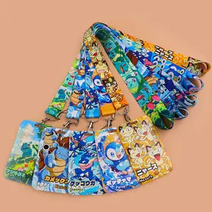 Cool Japanese Anime Game Monsters Lanyard USB Keychain ID Credit Card Cover Pass Men Mobile Phone Charm Women Neck Straps Badge Holder Key Holder Accessories Gifts