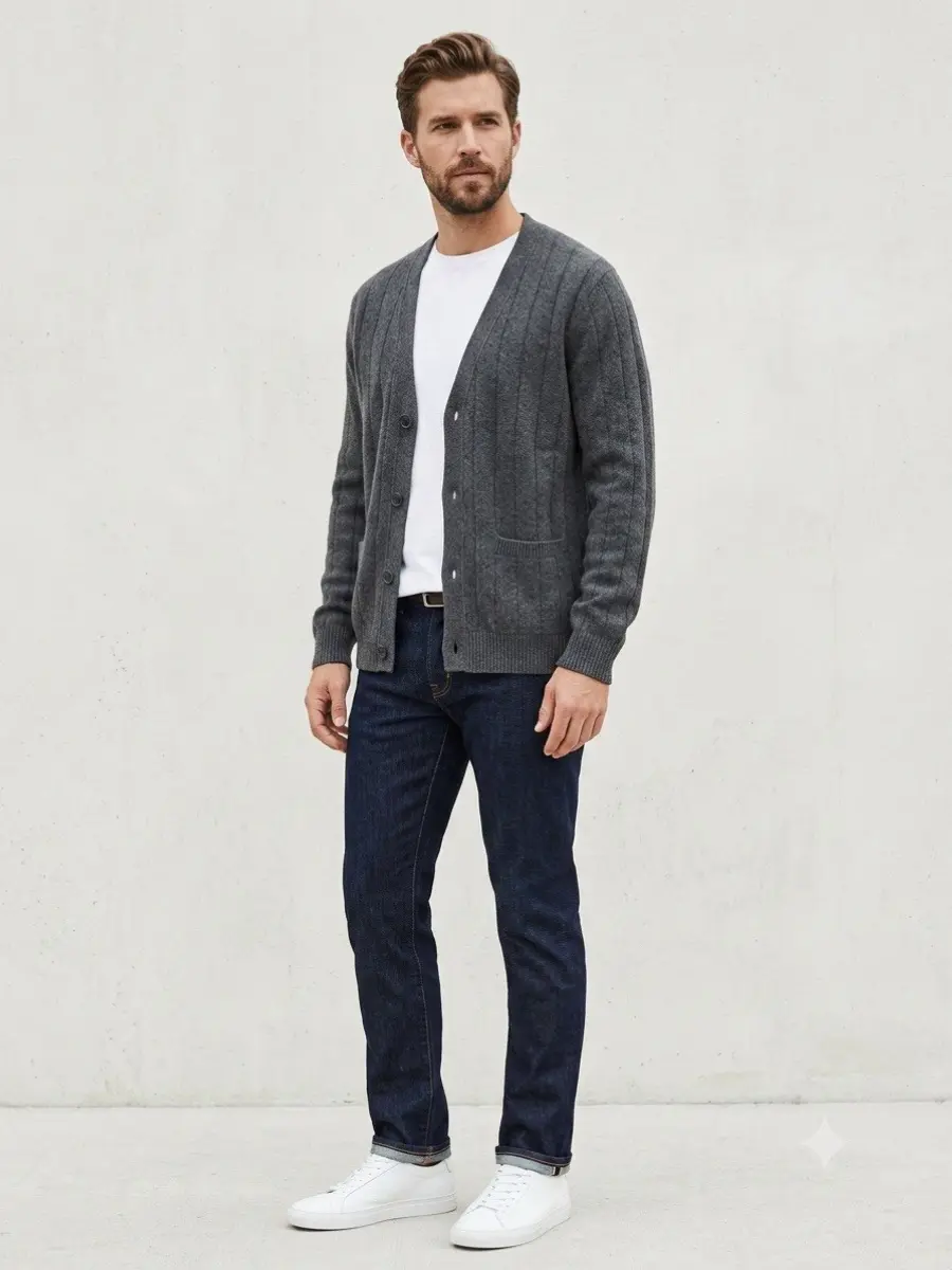goodfellow sweater cardigan Small B.8, Menswear, Knitwear, Casual, Plain
