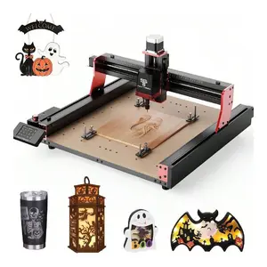 TTC 450 Pro Laser Engraving Machine CNC Milling Machine Laser Engraving Machine 95% pre-assembled supports 4th axis module new improved motherboard Laser Cutter 460 x 460 mm