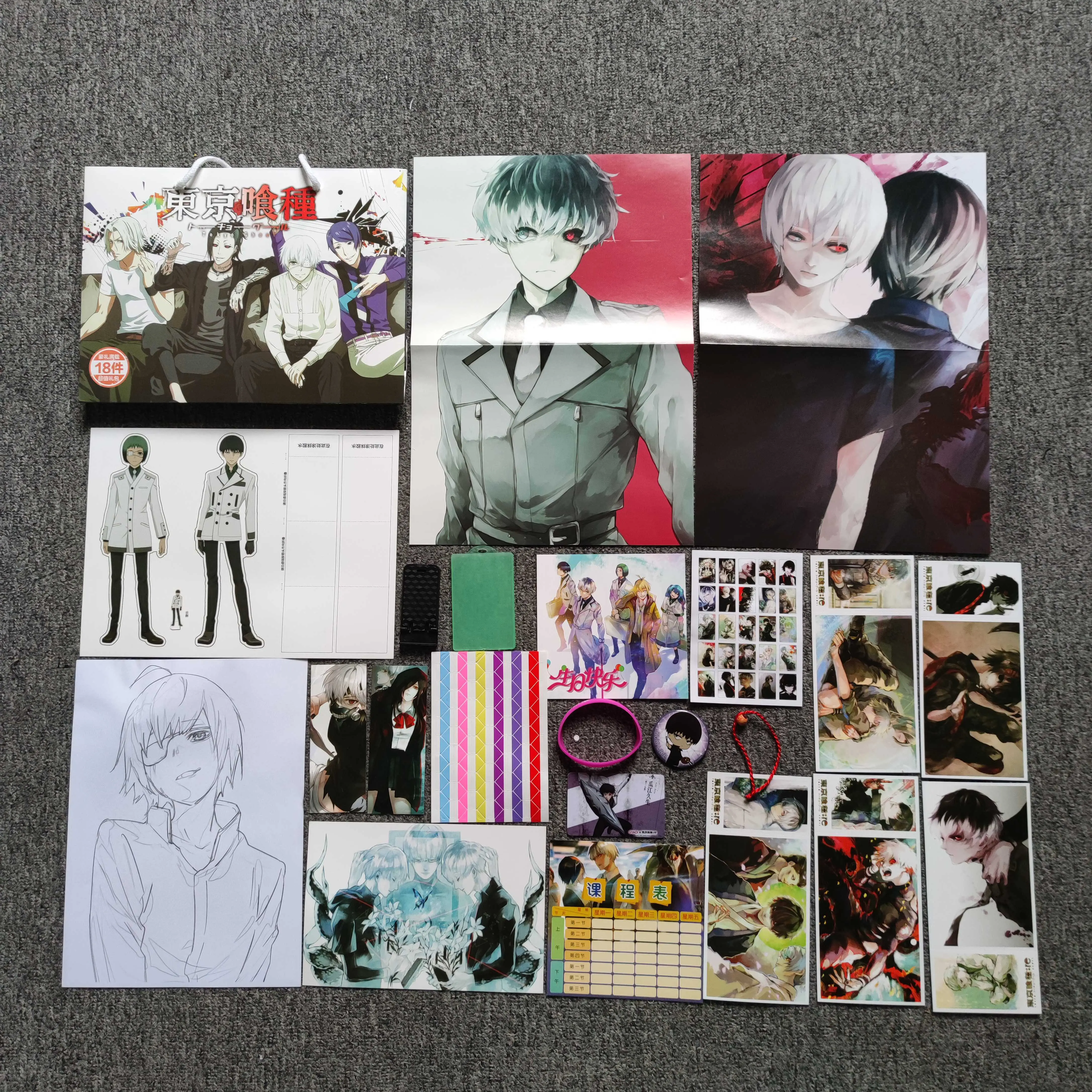 Anime Lucky Gift Bag OVERLORD Collection Toy Postcard Poster Bookmark Lomo Cards