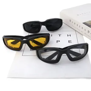 FHSY SHOP 3-Pack Sun-Proof Men's Tactical Sunglasses - UV400 Protection, Anti-Glare Lenses for Night Driving, Daytime Commutes, Sun-Proof Men's Sunglasses