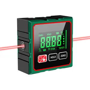 CZDANG Digital Inclinometer Four Sided Magnetic Electronic Ruler with Data Retention High Precision Anti Drop Durability Portable USB Charging