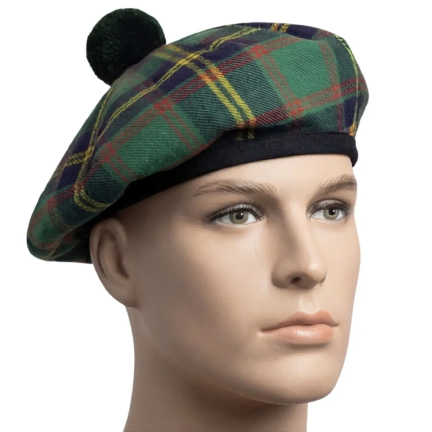 Scottish Tam O' Shatner Hat, Traditional USMC Tartan, 1 Size for Male Fans of Scottish Culture, Ideal for Engagement & Ceremony Events