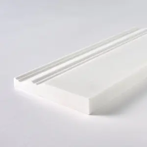 Bianco Dolomite Marble 4x12 Baseboard Molding Polished/Honed Sample