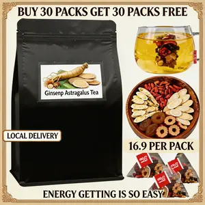 60 Bags for $16.9! Ginseng, Goji, Huangqi, Longan & Red Dates Tea | Local Shipping + FREE Delivery