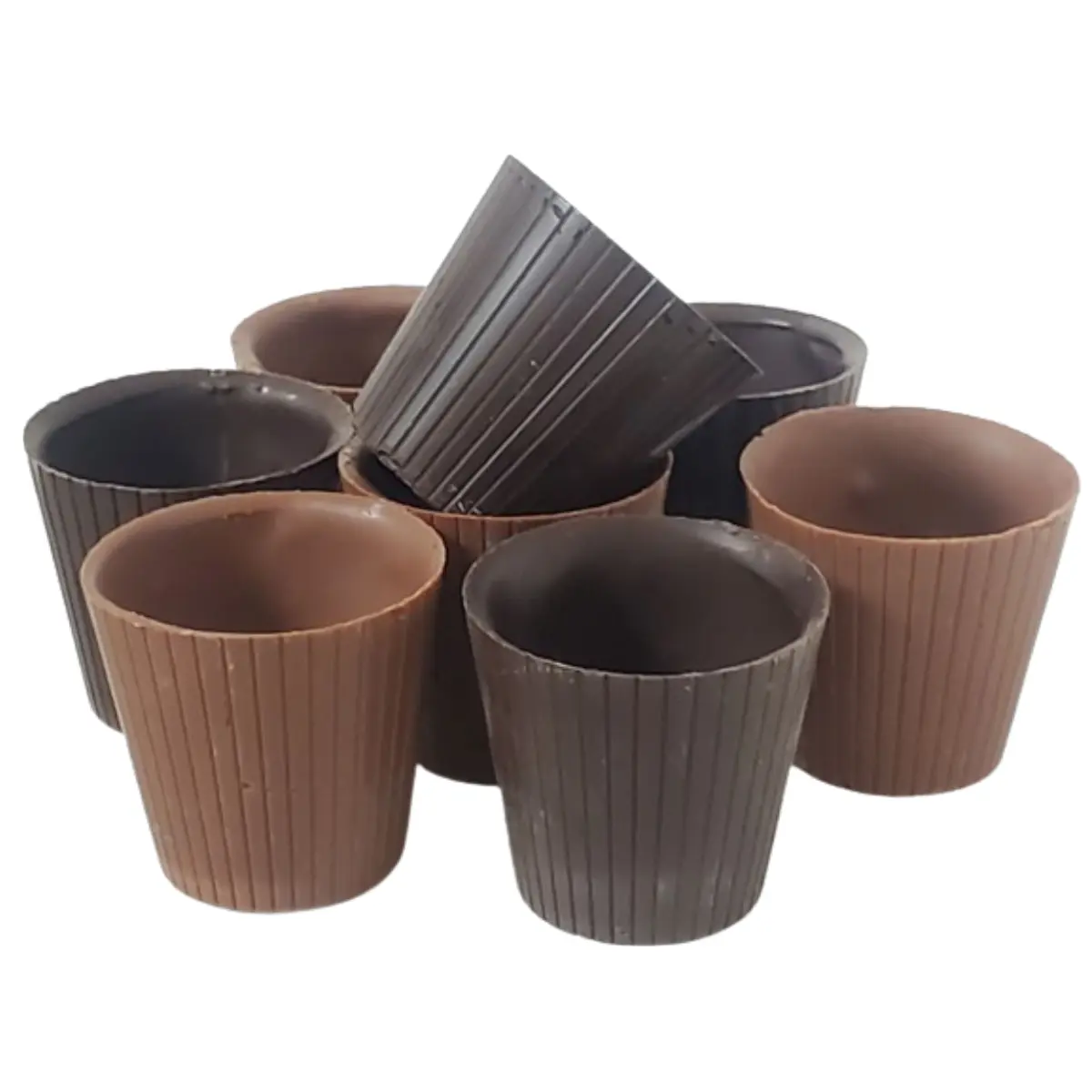 Lang's Chocolates – Chocolate Shot Glasses – Dessert Cup – Gluten Free -Great Candy Shot Glasses for Liquor, Wine, Liqueur, Spirits – Holds 1 Fl Oz – 16 Piece Box