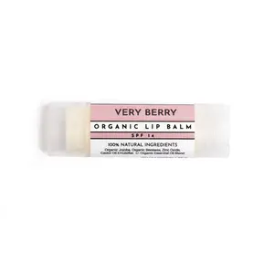Just Ingredients Very Berry SPF 14 Lip Balm |  Moisturizing | Nourishing | Beeswax | Jojoba Oil | Soothing Moisturizer | Hydrate