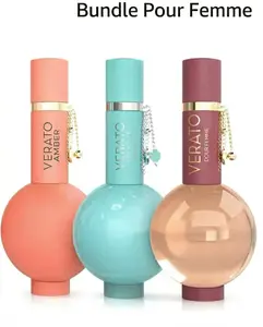 Bundle Pour Femme | Verato Delicate | Verato Amber | Verato Pour Femme | Perla Passion - Edp 3.4 oz By Mirada Perfumes