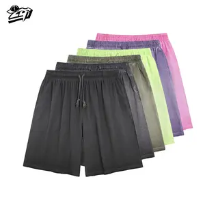 Mens Shorts Athletic Vintage Short Acid Washed Shorts Cotton Heavyweight Elastic Waist Streetwear    Athletic Sweat Shorts Acid Washed Cotton Elastic Waist Drawstring Gym Workout Jogger Pants with Pockets