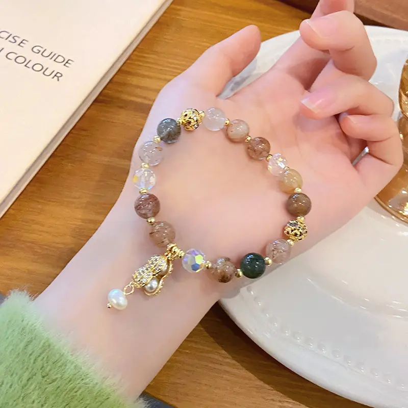 8 Colored Hair Crystal Peanuts