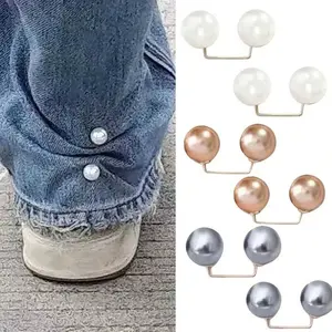 4 Invisible Pants Leg Shortening Clips, Non-Slip Hem Clamps, Sewing-Free Hidden Hooks, Anti-Roll Pant Cuffs, Custom Clothing Accessories