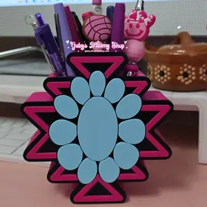 Aztec Western Pen Holder, Desk Decor, Office Decor, Pen Holders, Brush Holder, Pencil Holder