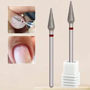 2pcs Diamond Nail Drill Bit Set Nail Manicure Kit for Electric Manicure & Pedicure Tools, Precision Cuticle Trimming Accessories for Nail Art Care
