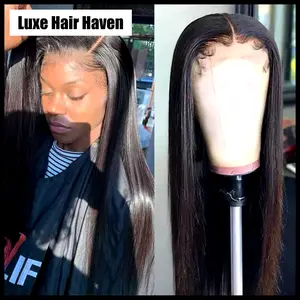 LHH Straight Lace Front Wig Human Hair Wigs Indian Hair Frontal Wigs  Glueless Human Hair Wigs